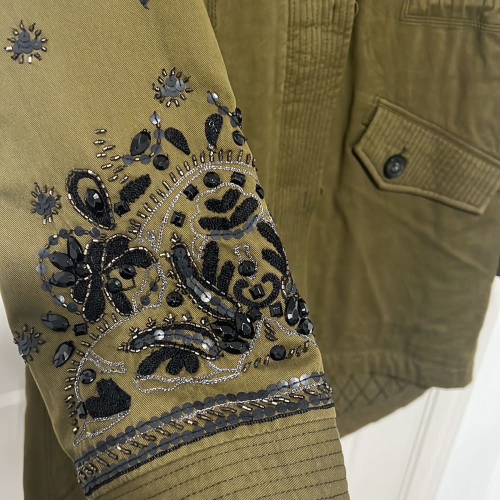 Abercrombie Embellished Twill Parka - Picture 2 of 8